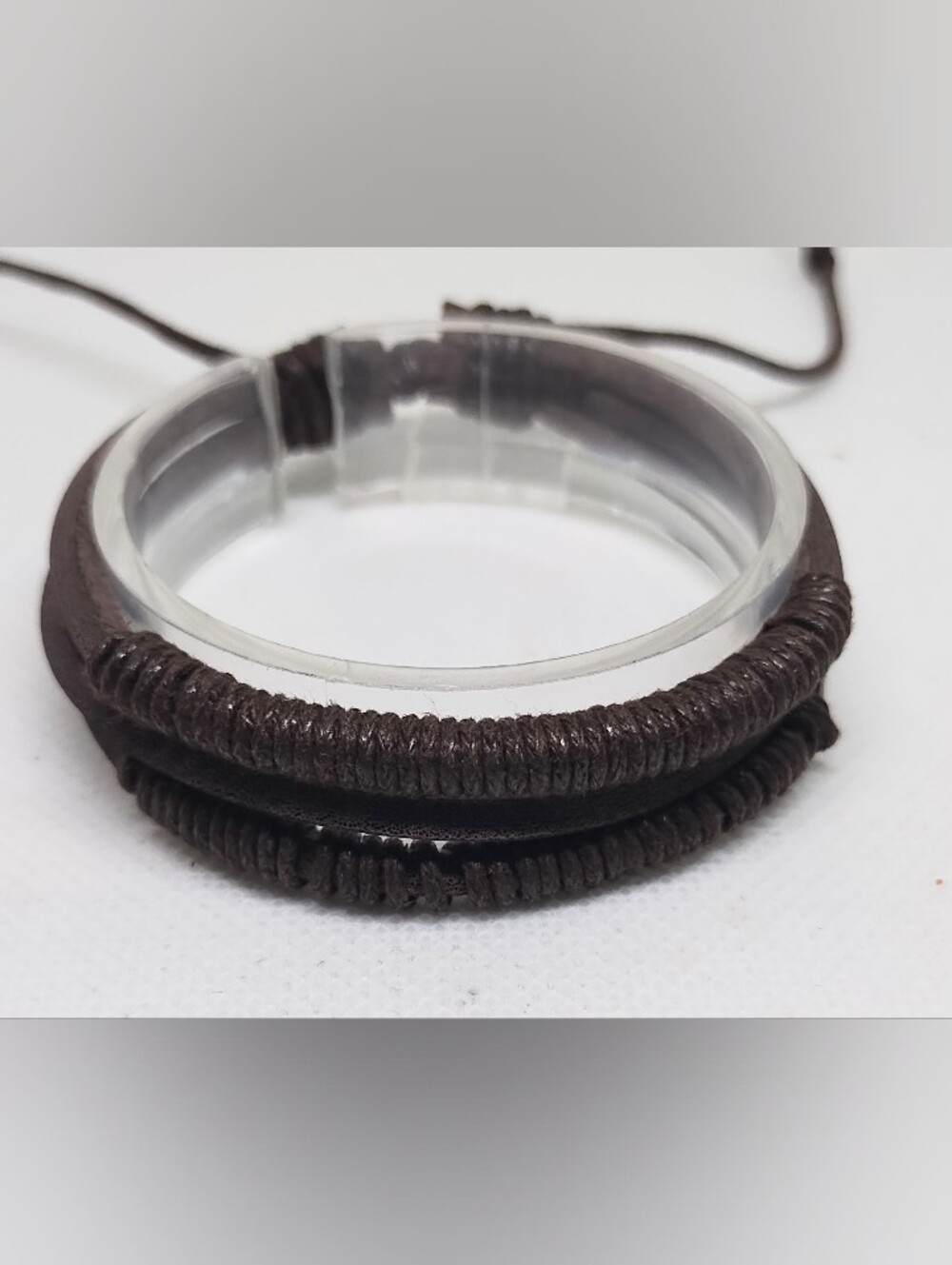 Men's‎ Bracelet Leather Layered Brown Jewelry New G22